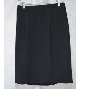 Vintage French Black Pencil Skirt Size 40